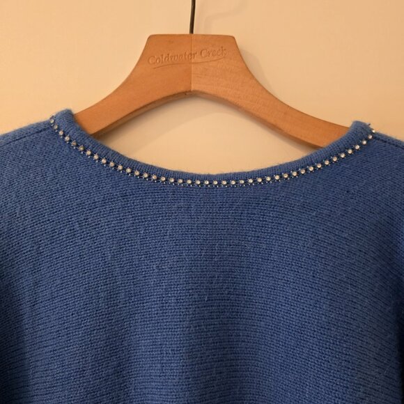 Holiday Express Sweater Pullover Womens Size L Rhinestones Christmas Party - Picture 3 of 8